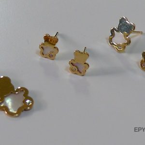 Pendiente plata Teddy & Butterfly