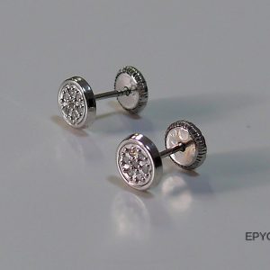 Pendiente circular Colección Diamante