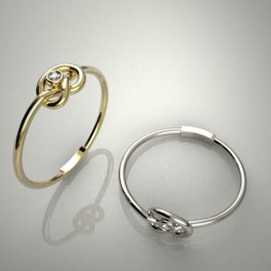 Anillo lazo Colección Minimal